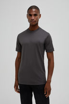 Interlock Supima T-Shirt | Donkergrijs