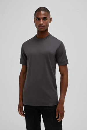 Interlock Supima T-Shirt | Dark Grey