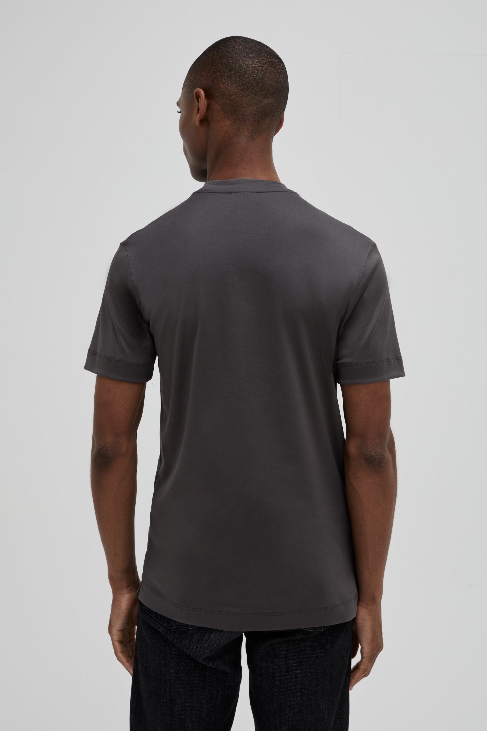 Interlock Supima T-Shirt | Dark Grey