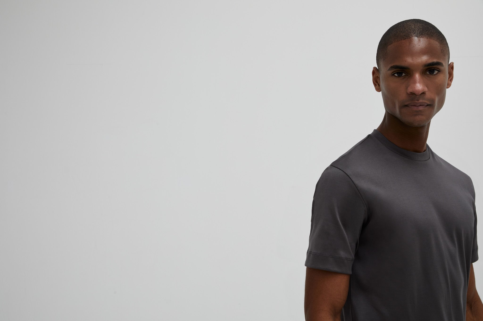 Interlock Supima T-Shirt | Dark Grey