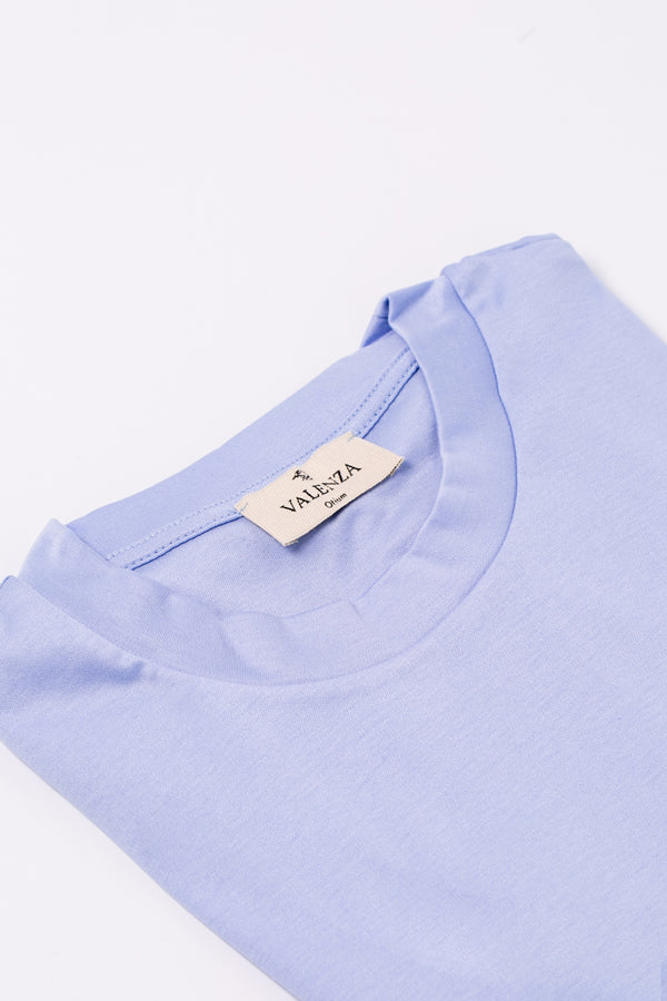 Interlock Supima T-Shirt | Light Blue