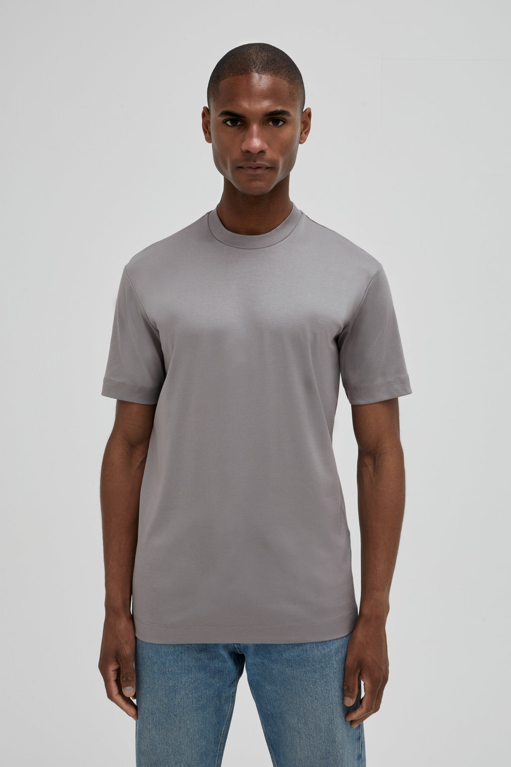 Interlock Supima T-Shirt | Grijs