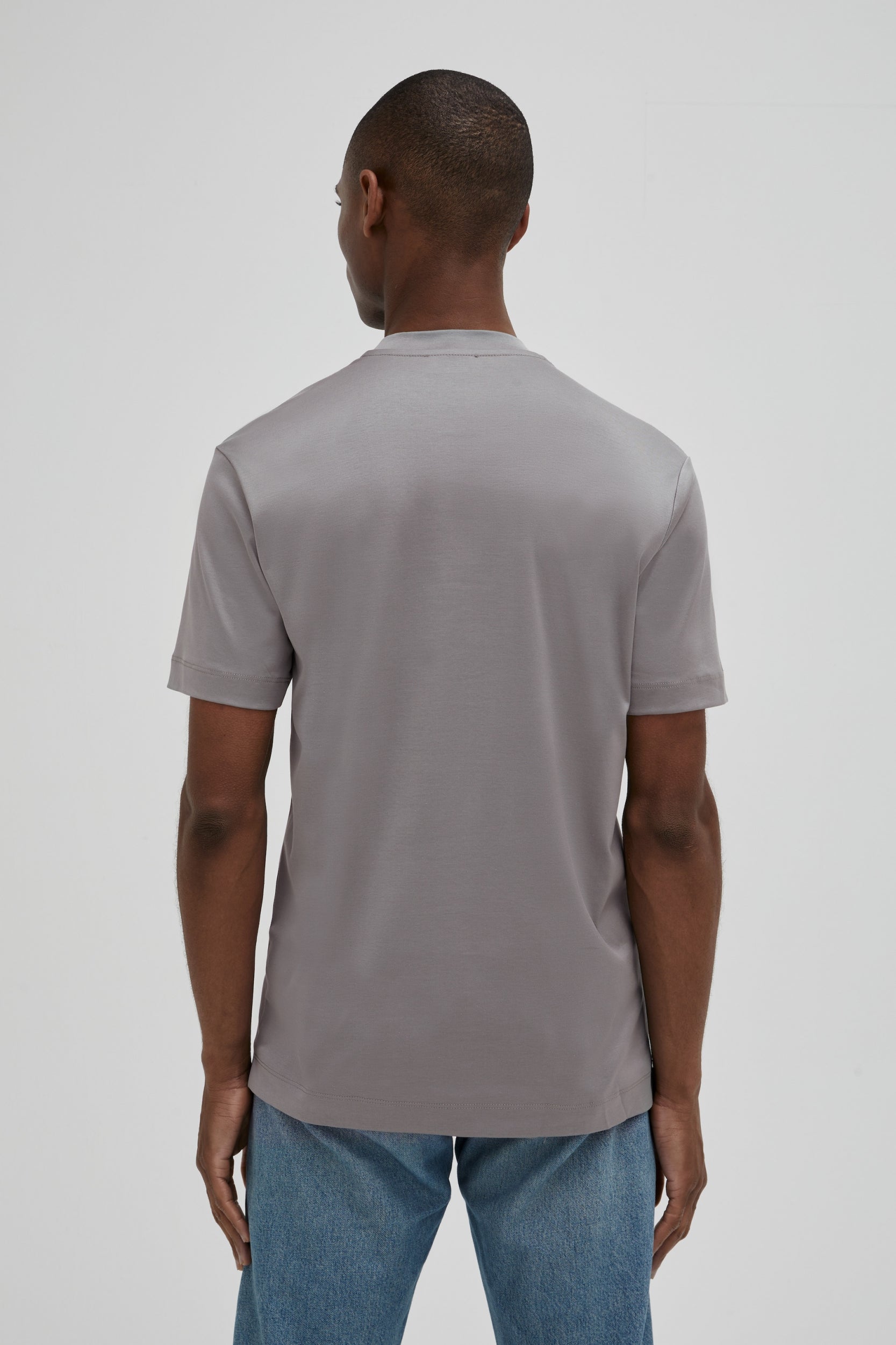 Interlock Supima T-Shirt | Grijs