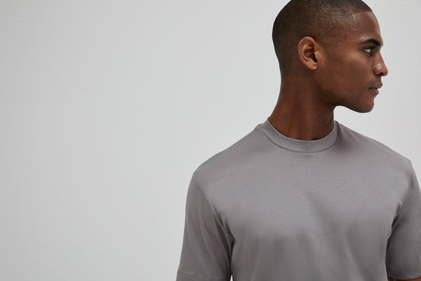 Interlock Supima T-Shirt | Grey
