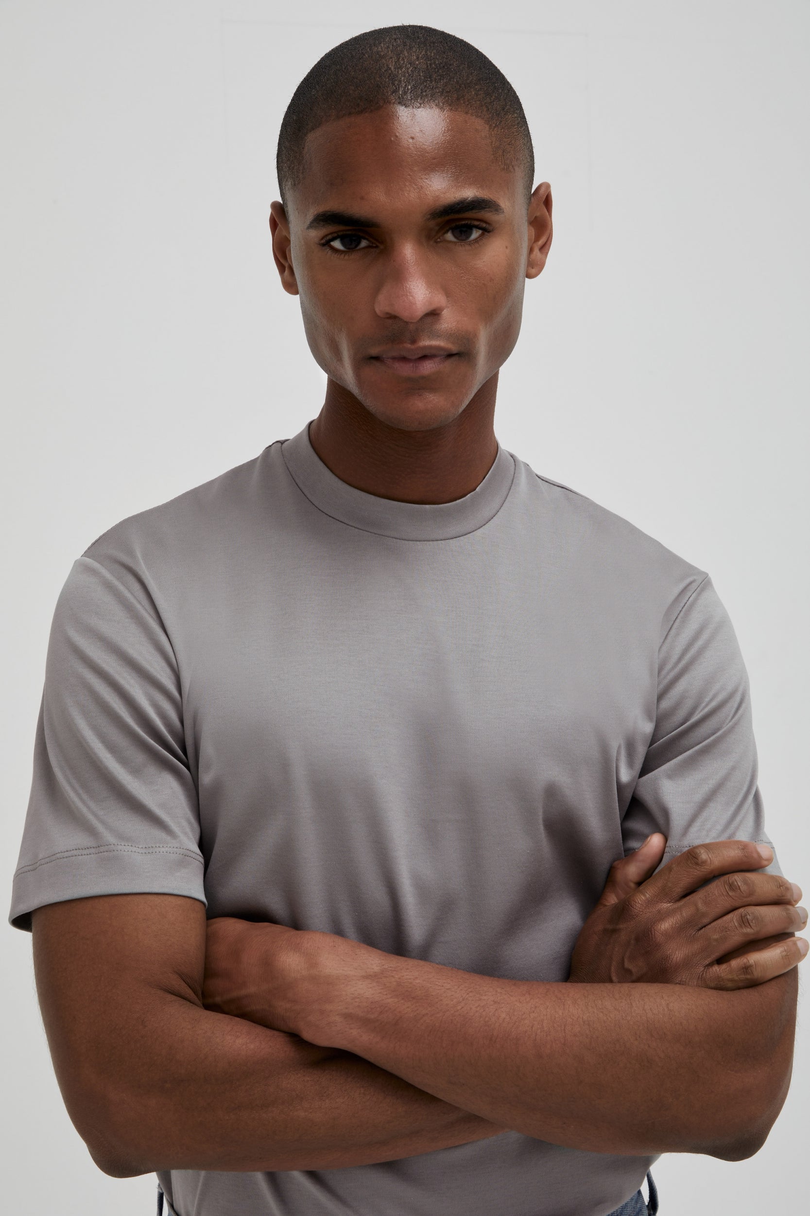 Interlock Supima T-Shirt | Grijs