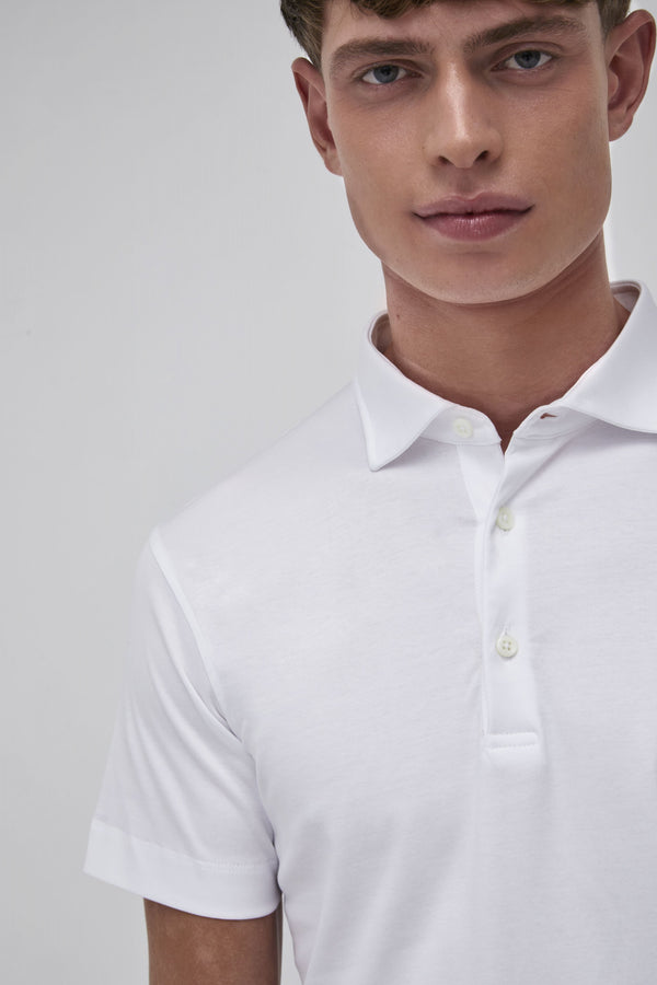 Supima Polo Short Sleeves | White