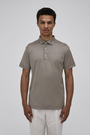 Supima Polo Short Sleeves | Lead Grey