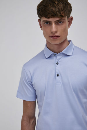 Supima Polo Short Sleeves | Light Blue