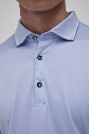 Supima Polo Short Sleeves | Light Blue
