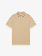 Supima Polo Schiller Collar Korte Mouwen | Hazelnoot