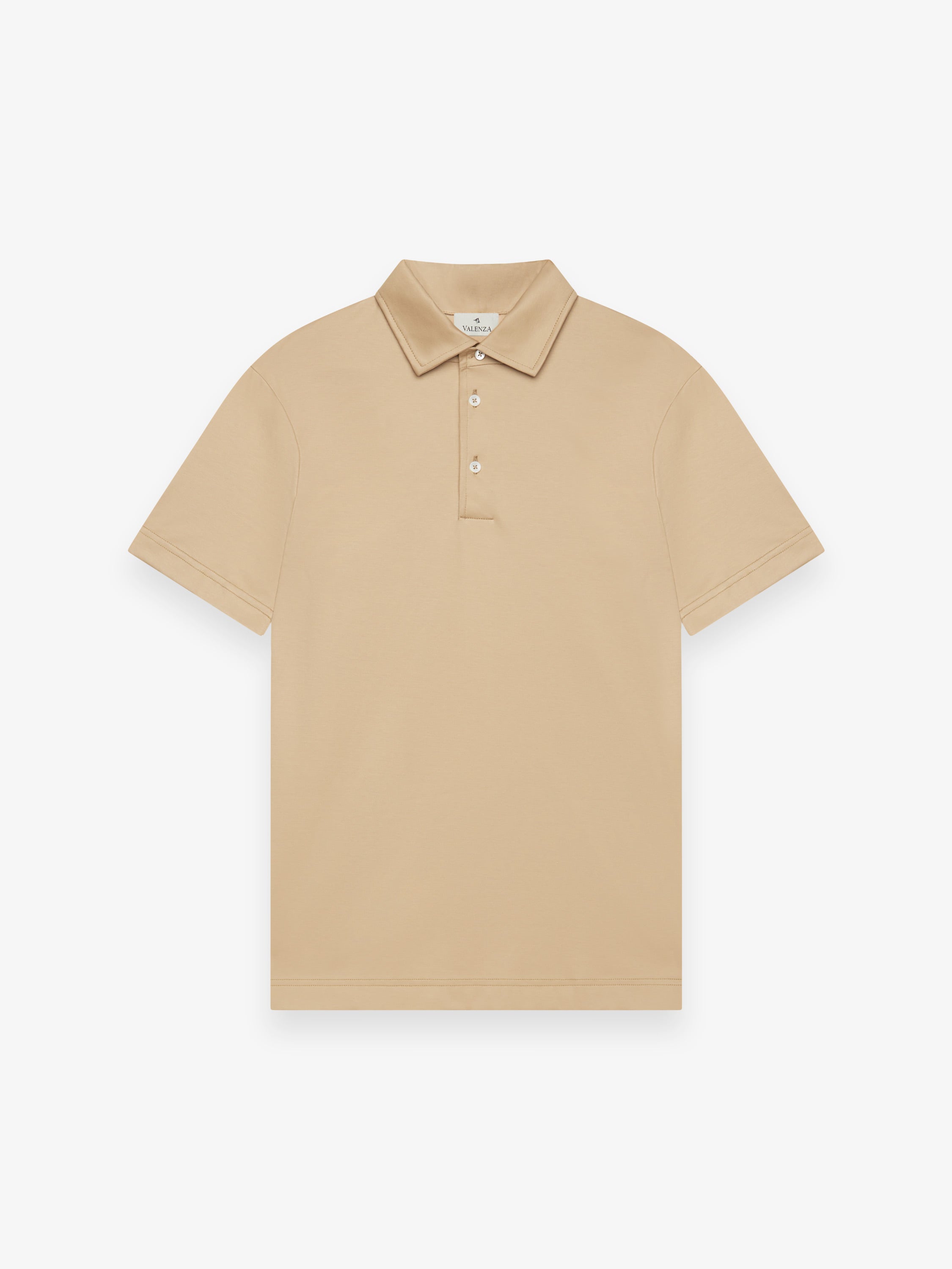 Supima Polo Schiller Collar S/S | Hazelnut