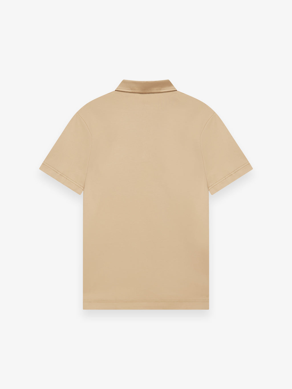 Supima Polo Schiller Collar Korte Mouwen | Hazelnoot