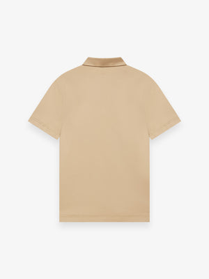 Supima Polo Schiller Collar S/S | Hazelnut
