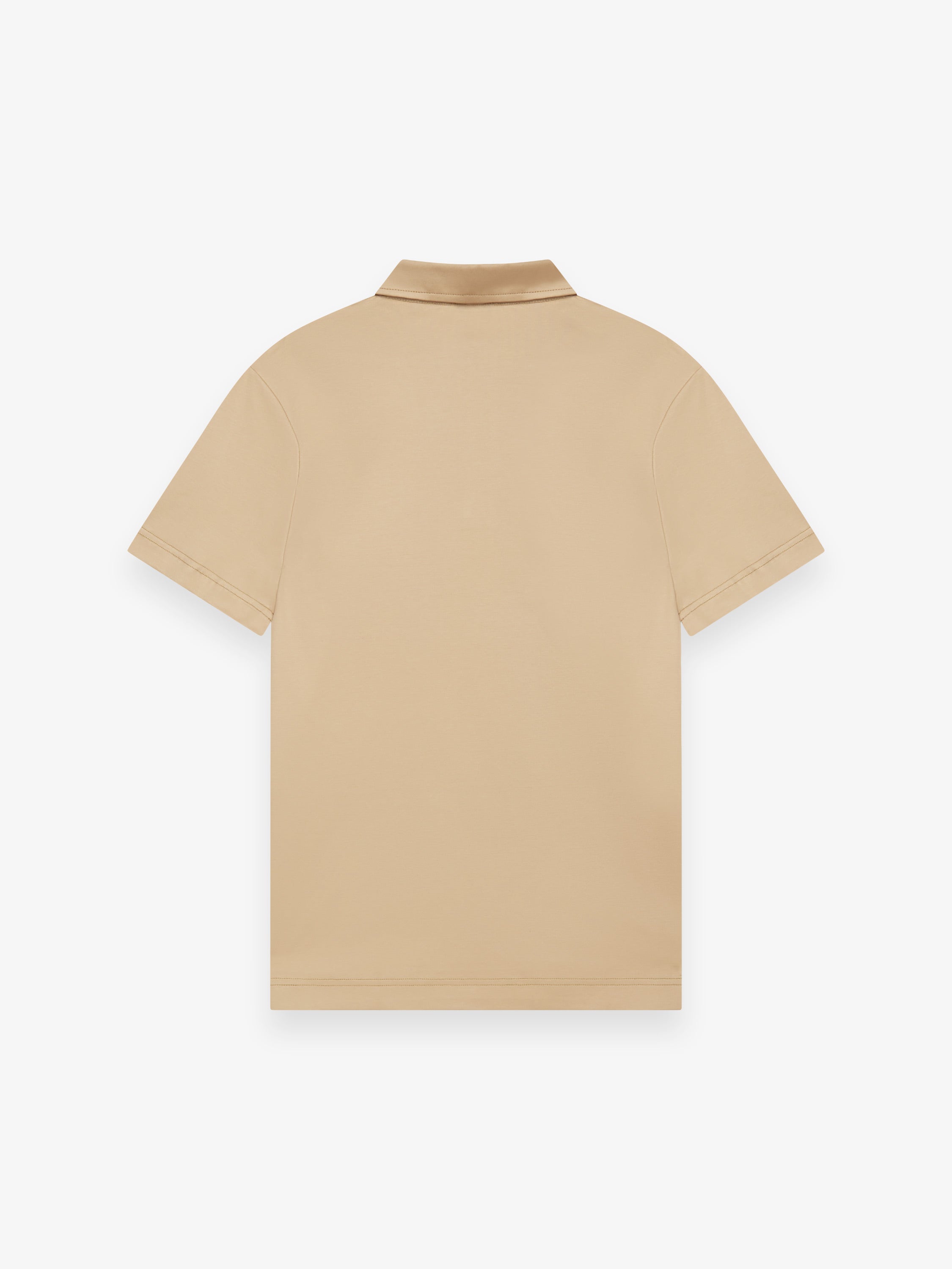 Supima Polo Schiller Collar S/S | Hazelnut