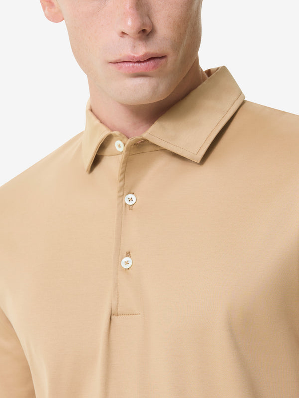 Polo Supima Collo Schiller Maniche Corte | Nocciola