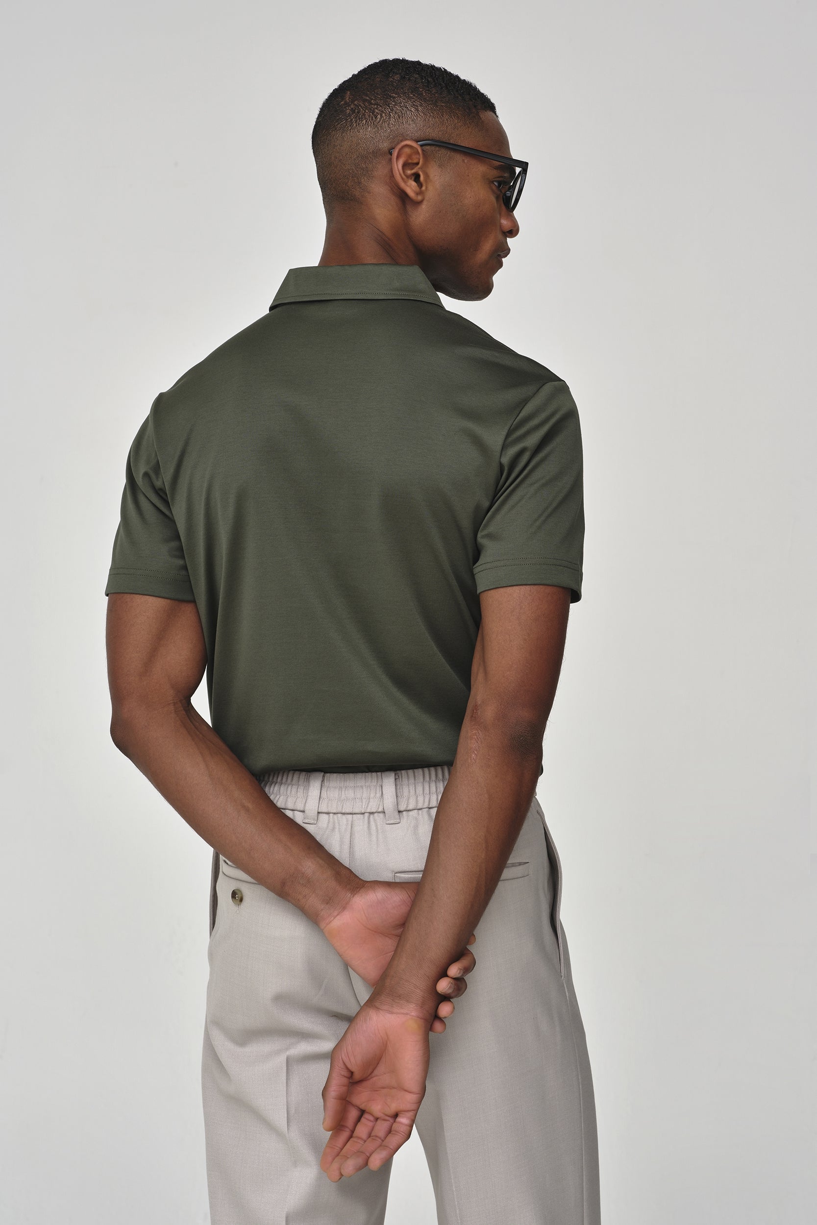 Supima Polo Schiller Collar S/S | Green