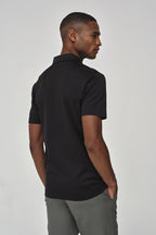 Supima Polo Schiller Collar S/S | Black