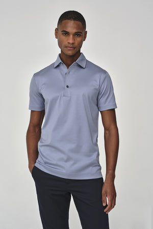 Supima Polo Schiller Collar S/S | Lavender