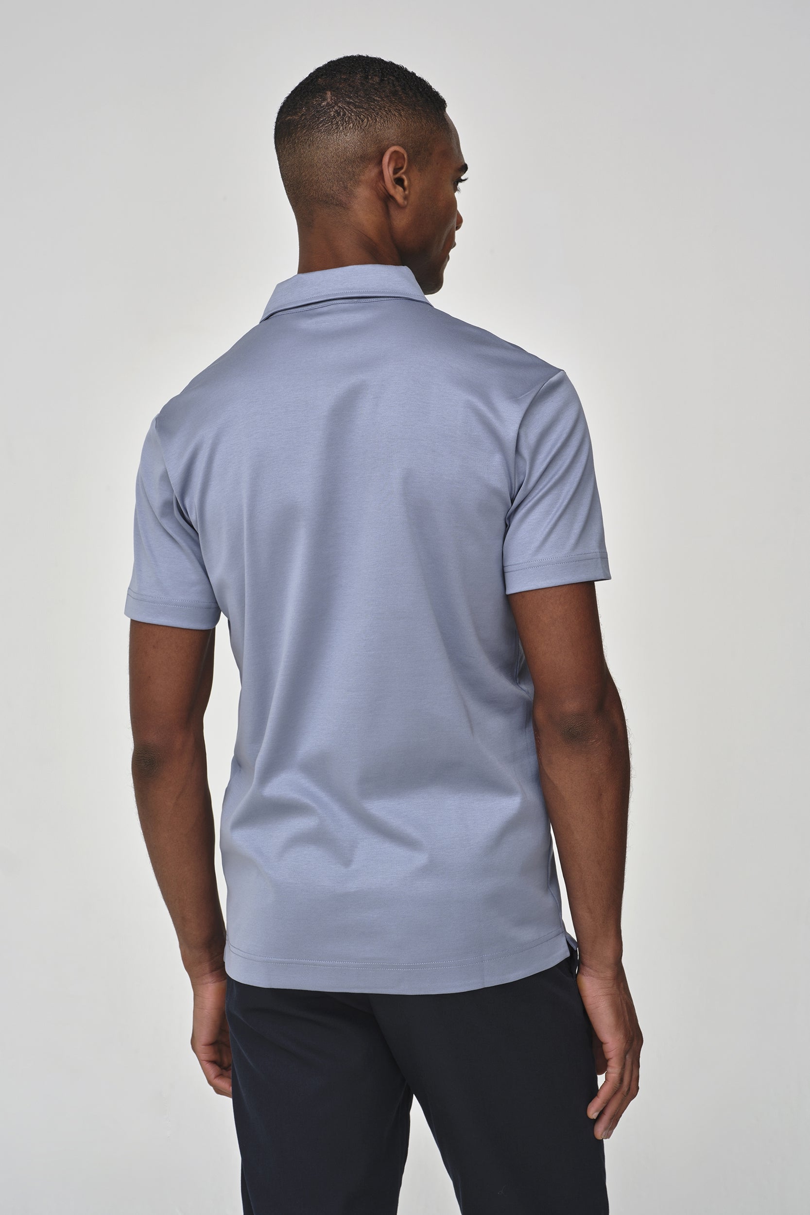 Supima Polo Schiller Collar S/S | Lavender