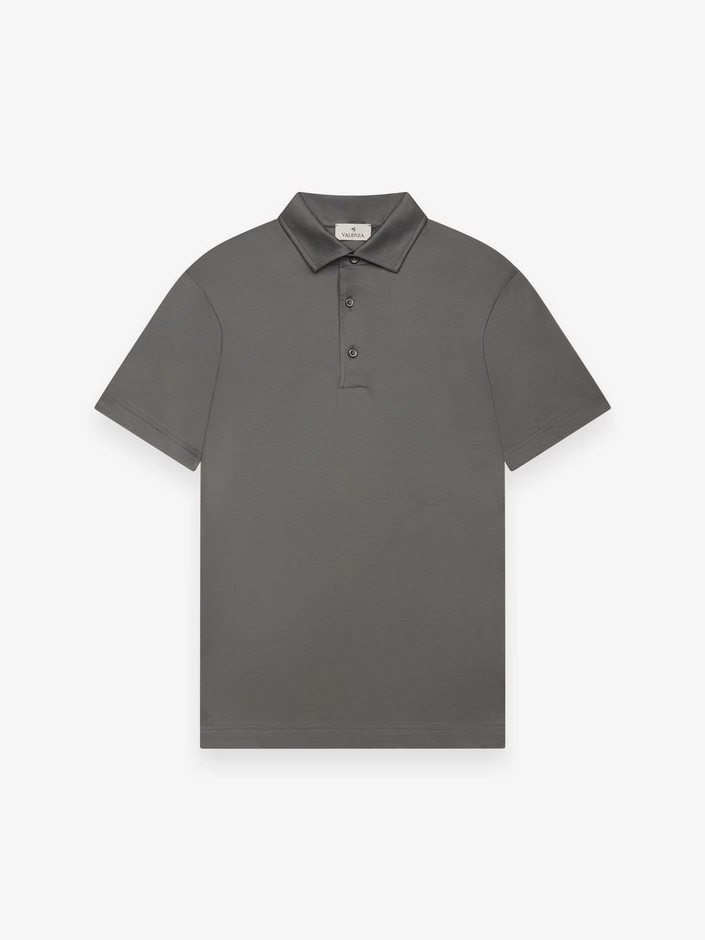 Supima Polo Schiller Collar Korte Mouwen | Donkergrijs