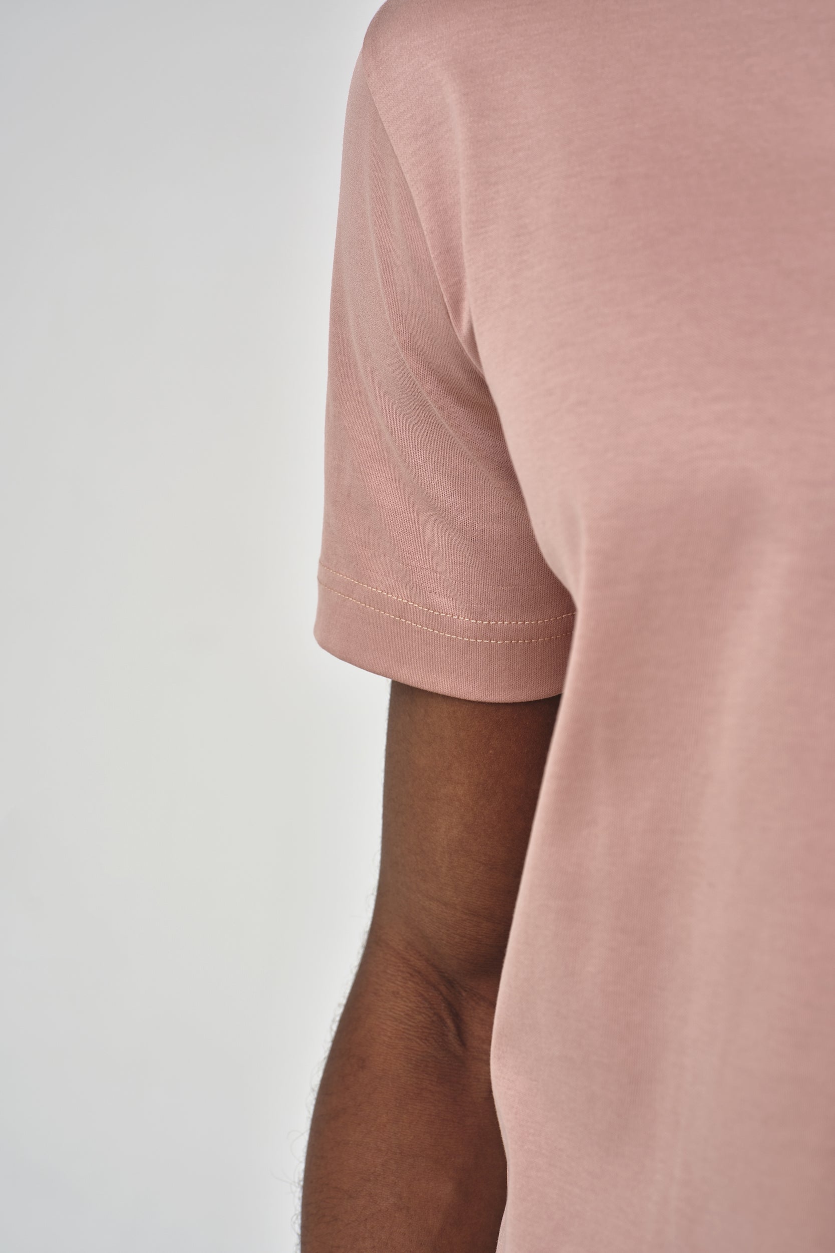 Supima Polo Schiller Collar S/S | Tea Rose