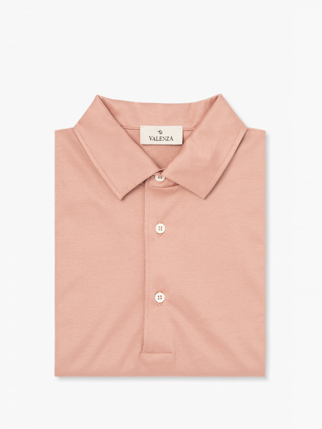 Supima Polo Schiller Collar S/S | Tea Rose