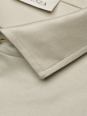 Supima Polo Schiller Collar S/S | Stone