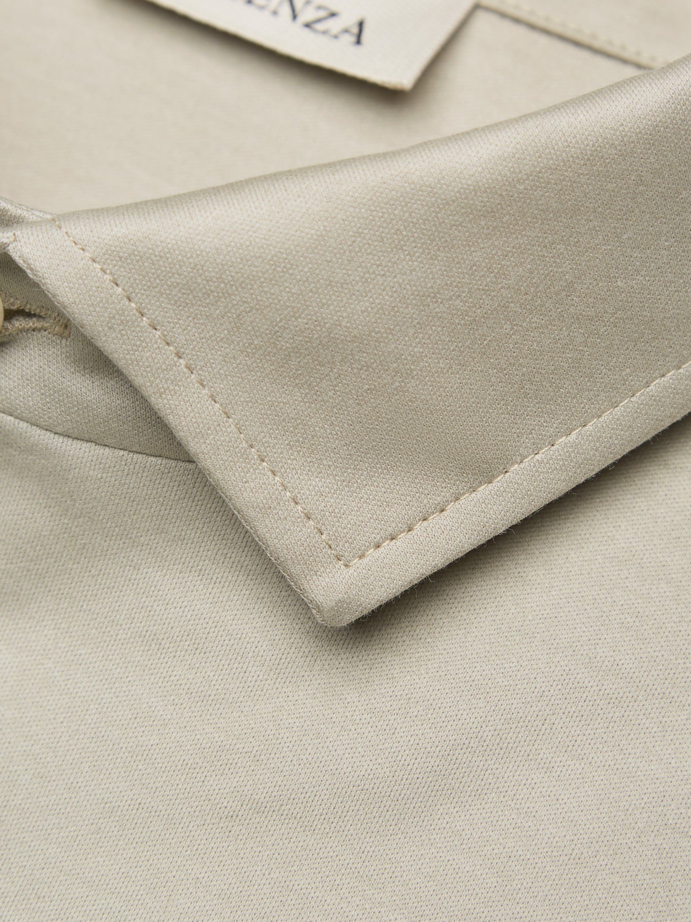 Supima Polo Schiller Collar S/S | Stone