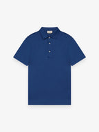 Supima Polo Schiller Collar Korte Mouwen | Cobalt