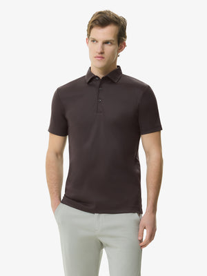 Supima Polo Schiller Collar S/S | Asphalt