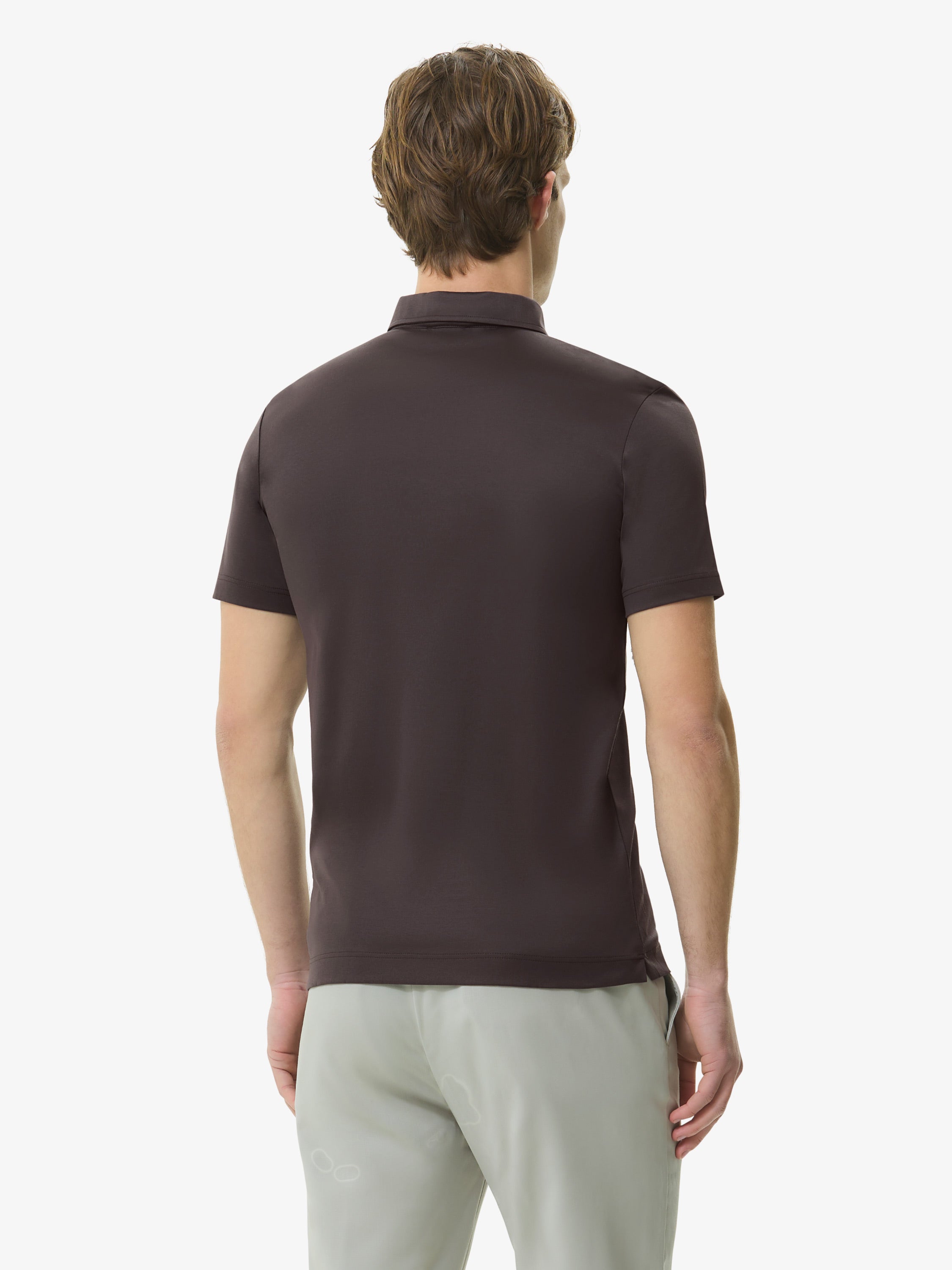 Supima Polo Schiller Collar S/S | Asphalt