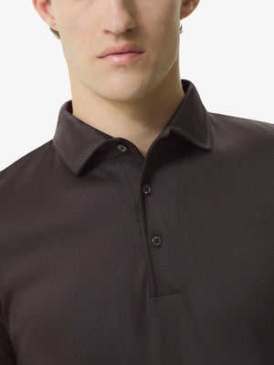 Supima Polo Schiller Collar S/S | Asphalt