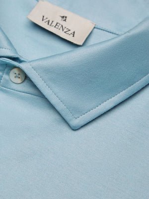 Supima Polo Schiller Collar S/S | Blue Diamond