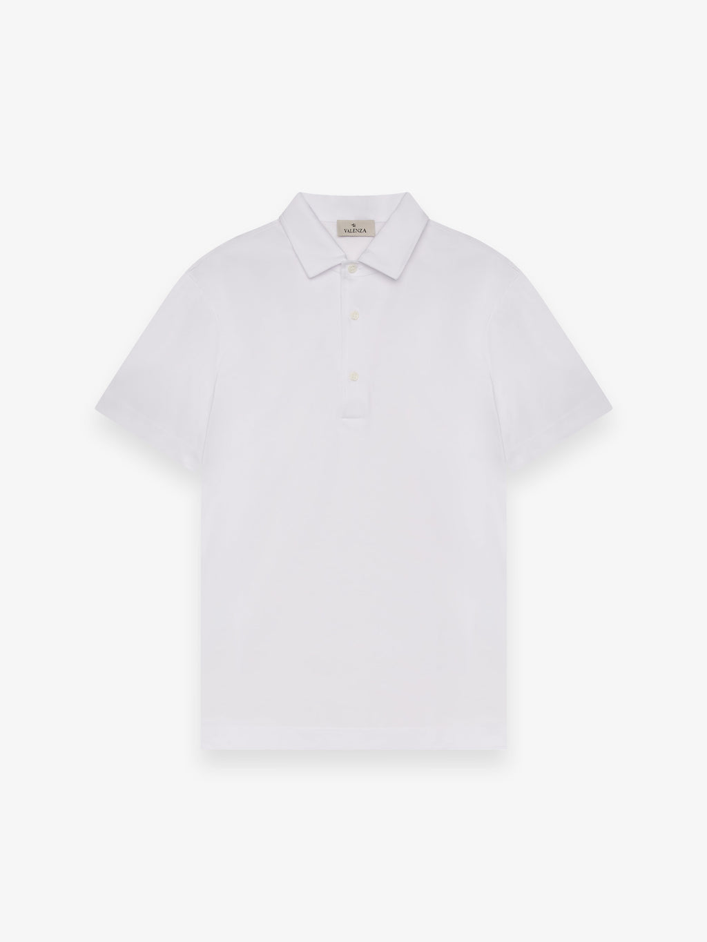 Supima Polo Kurze Ärmel | Weiß