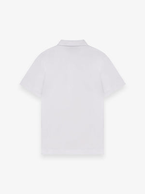 Supima Polo Schiller Collar S/S | White