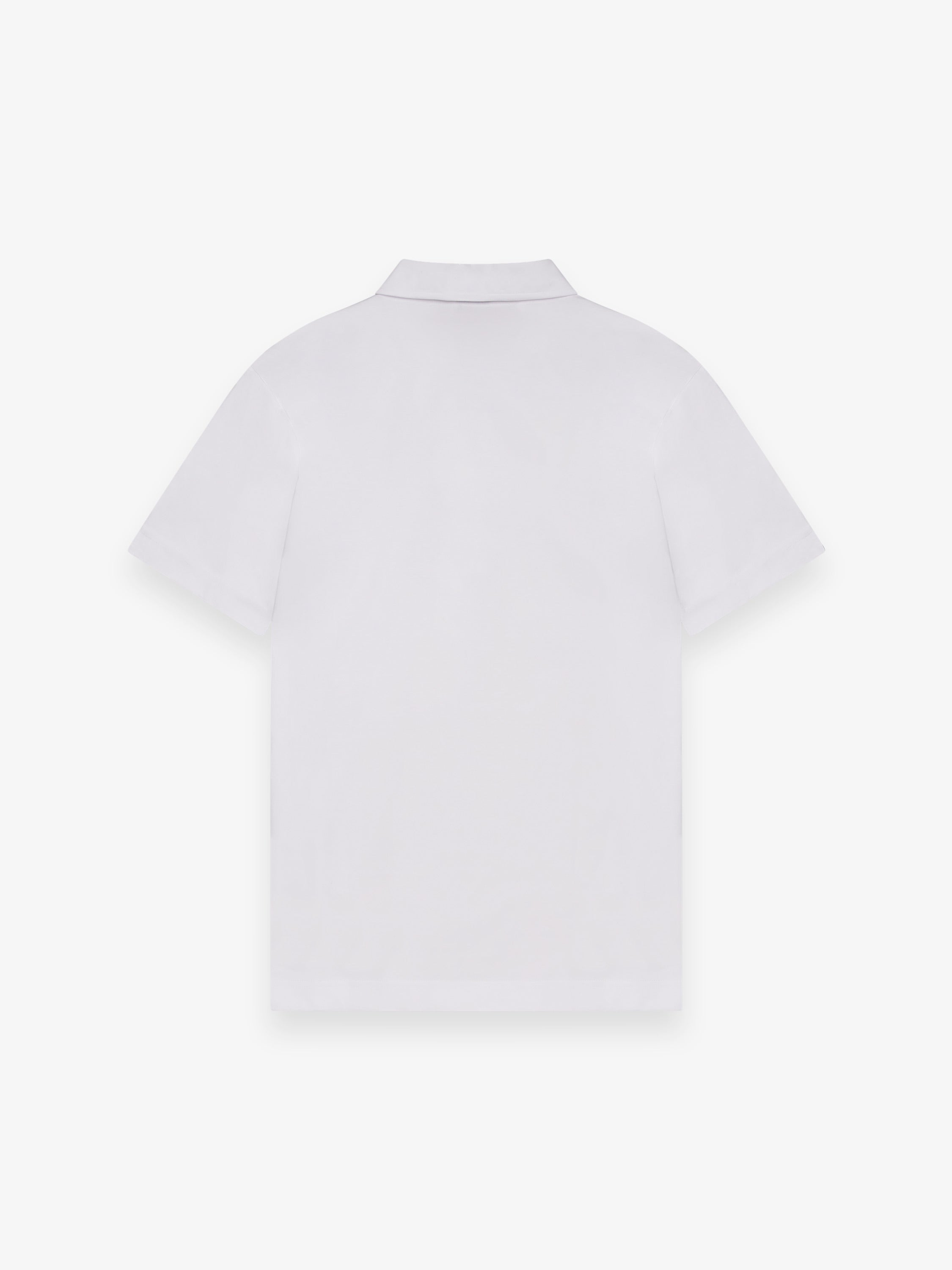 Supima Polo Schiller Collar S/S | White