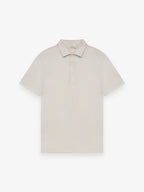 Supima Polo Schiller Collar S/S | Pearl Grey