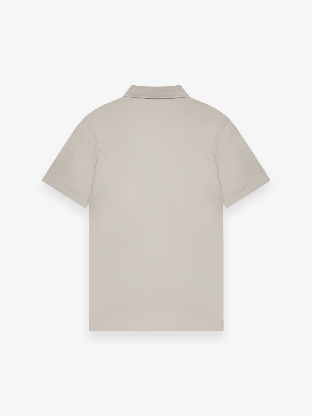 Supima Polo Schiller Collar S/S | Pearl Grey