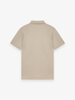 Supima Polo Schiller Collar S/S | Beige