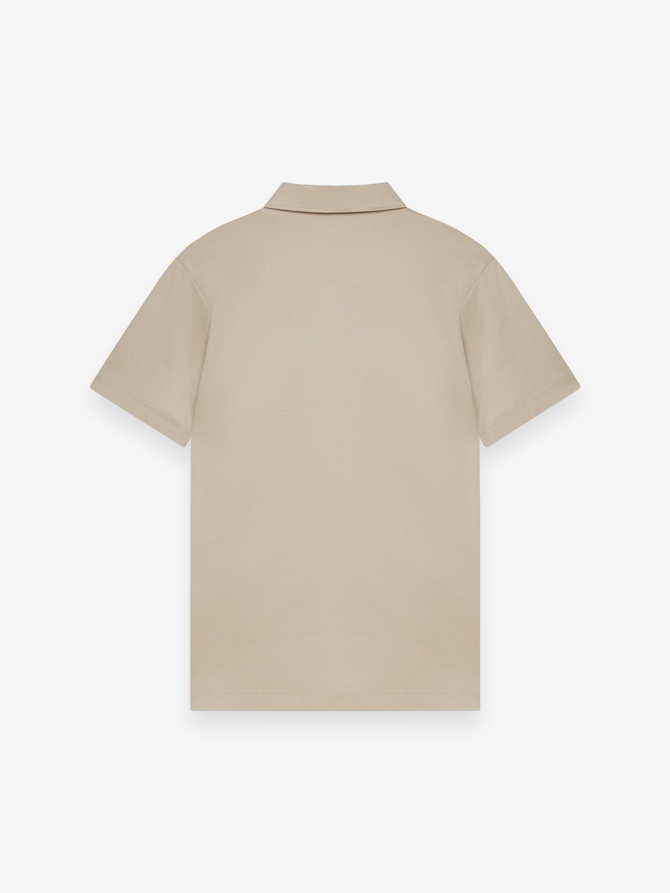 Supima Polo Schiller Collar S/S | Beige