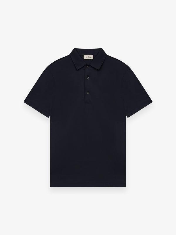 Polo Supima Collo Schiller Maniche Corte | Blu Navy