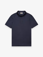 Supima Polo Col Schiller Manches Courtes | Bleu marine