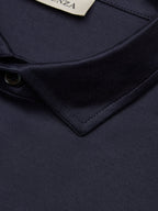 Supima Polo Schiller Collar S/S | Navy