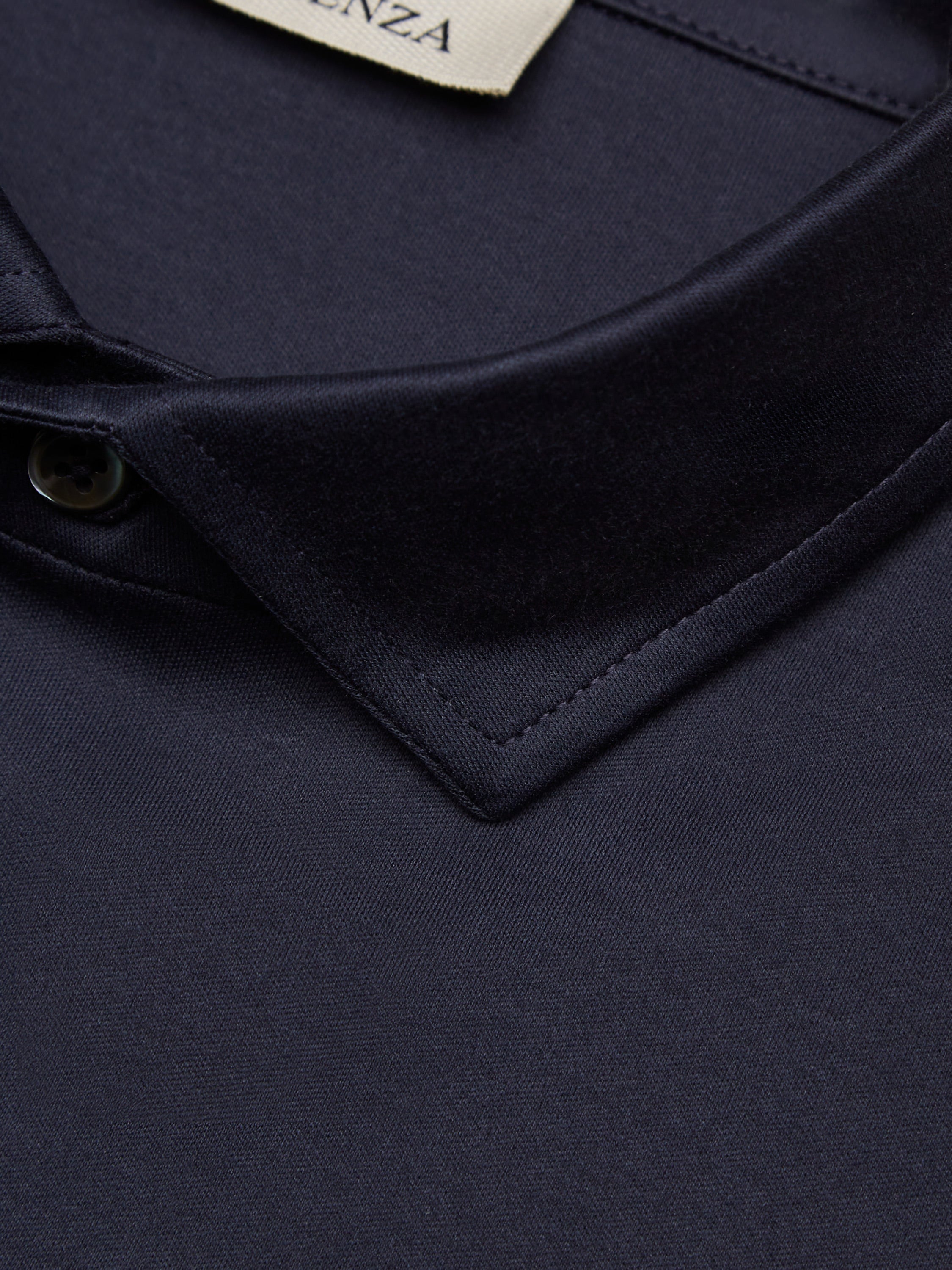 Supima Polo Schiller Collar S/S | Navy