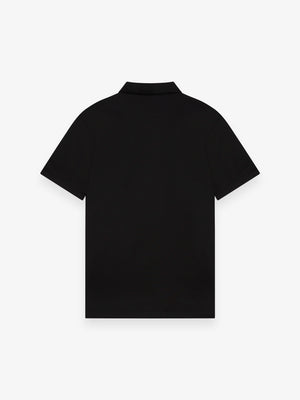 Supima Polo Schiller Collar S/S | Black