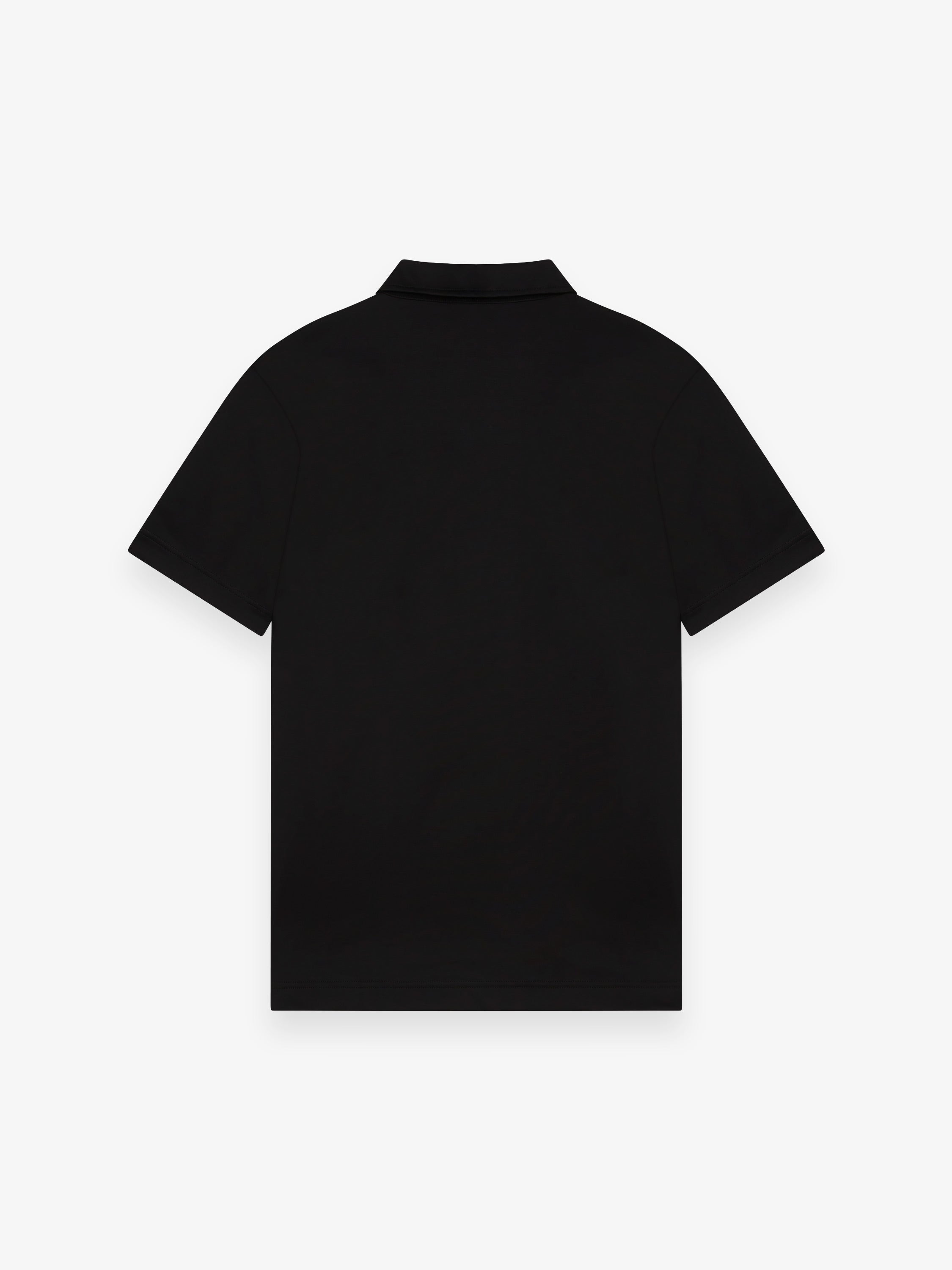 Supima Polo Schiller Collar S/S | Black