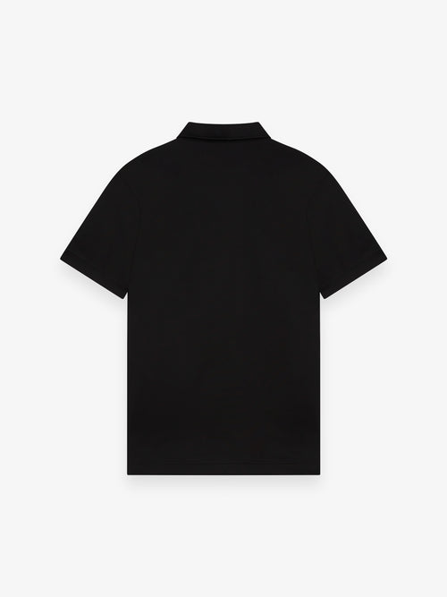 Polo Supima Collo Schiller Maniche Corte | Nero