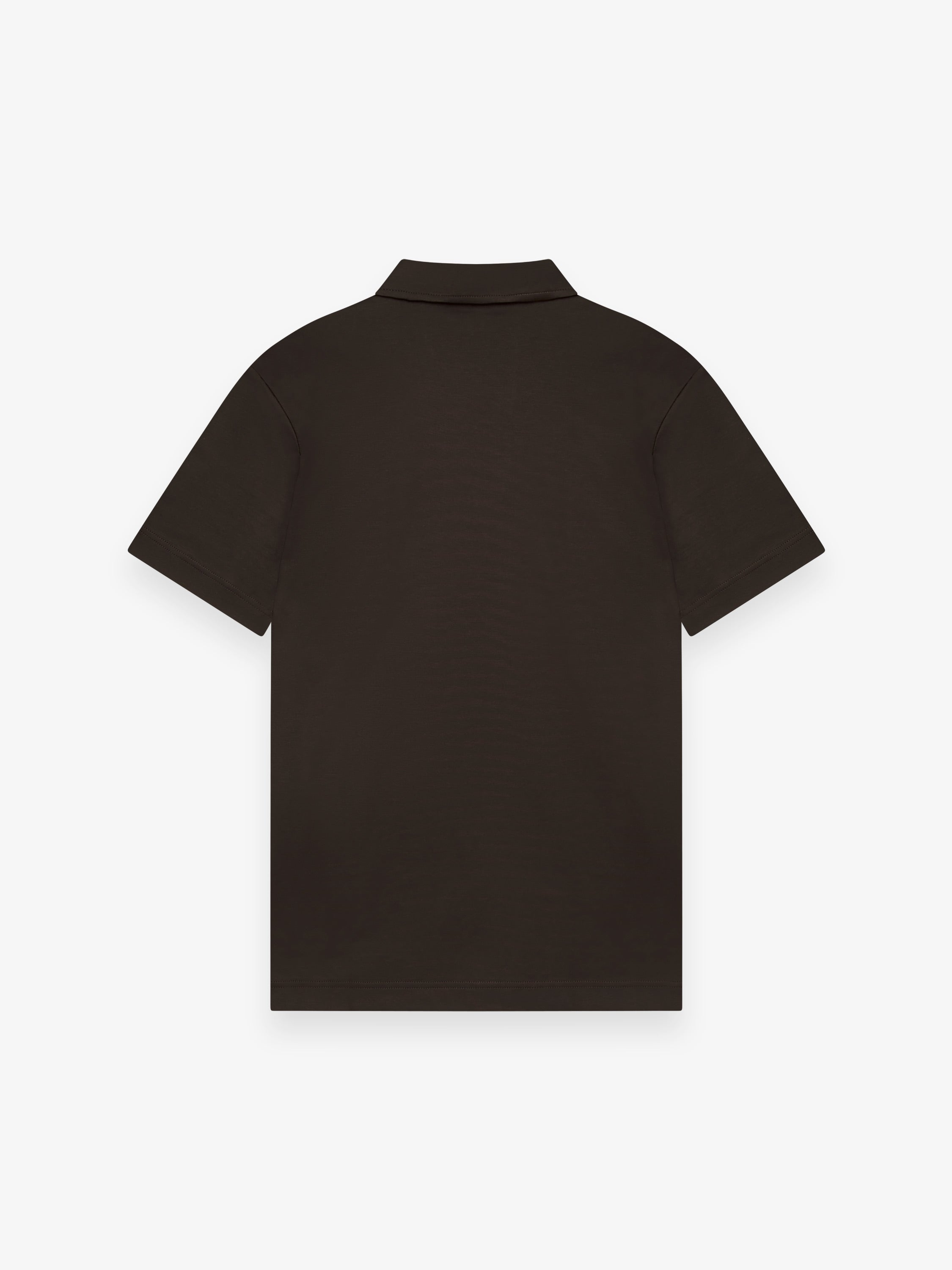 Supima Polo Schiller Collar S/S | Ebony Brown