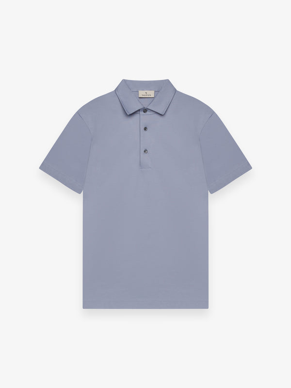 Supima Polo Schiller Collar S/S | Lavender