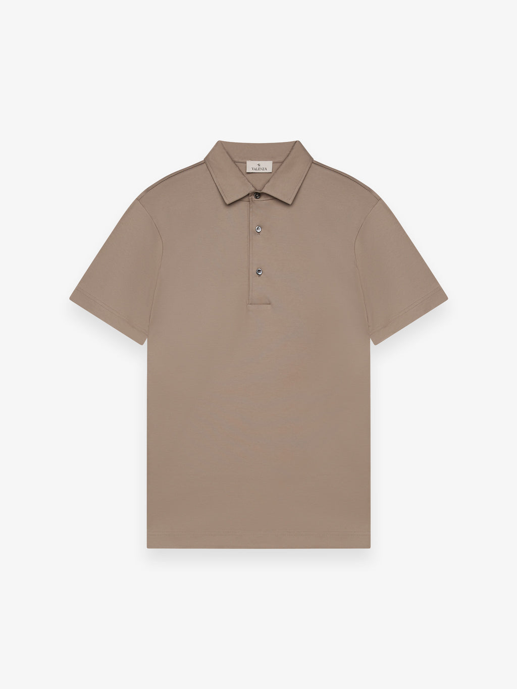 Supima Polo Schiller Collar S/S | Lead Grey